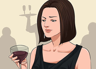 Frau stellt sich die Frage: Bin ich Alkoholier?